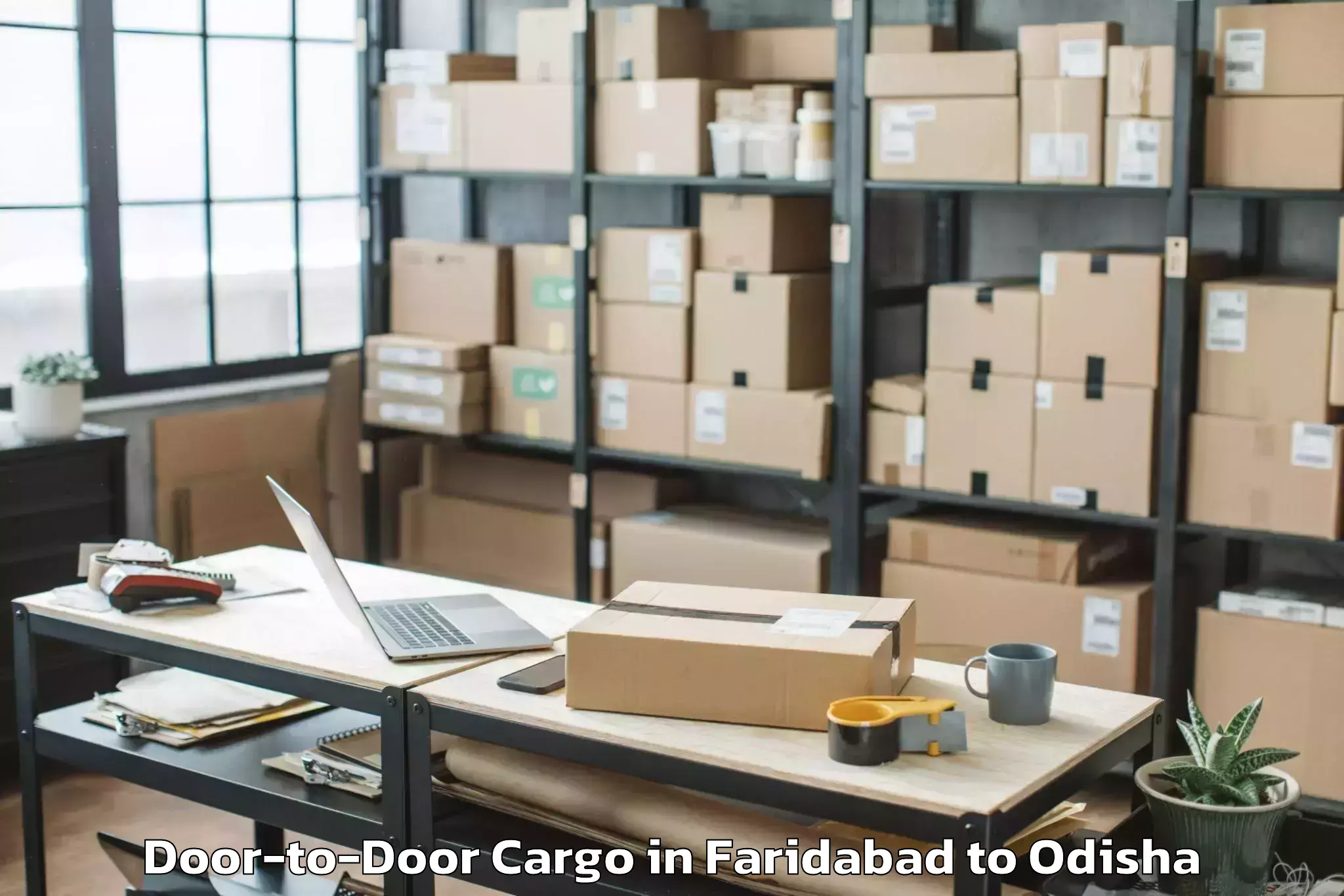 Reliable Faridabad to Tikabali Door To Door Cargo